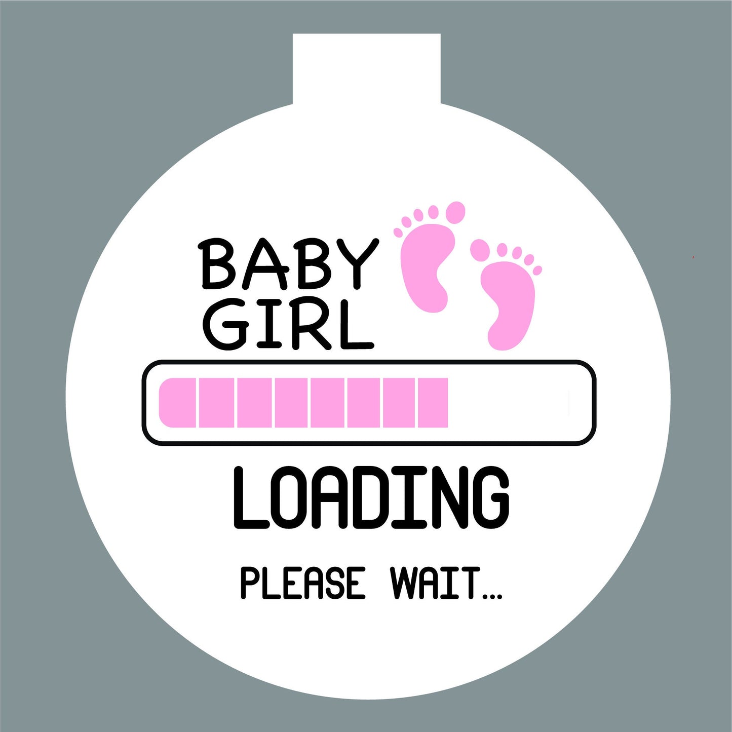 Baby Girl Loading Puck - A container that looks like a hockey Puck, Birthday Favor, Wedding  Favor, Custom Hockey Puck