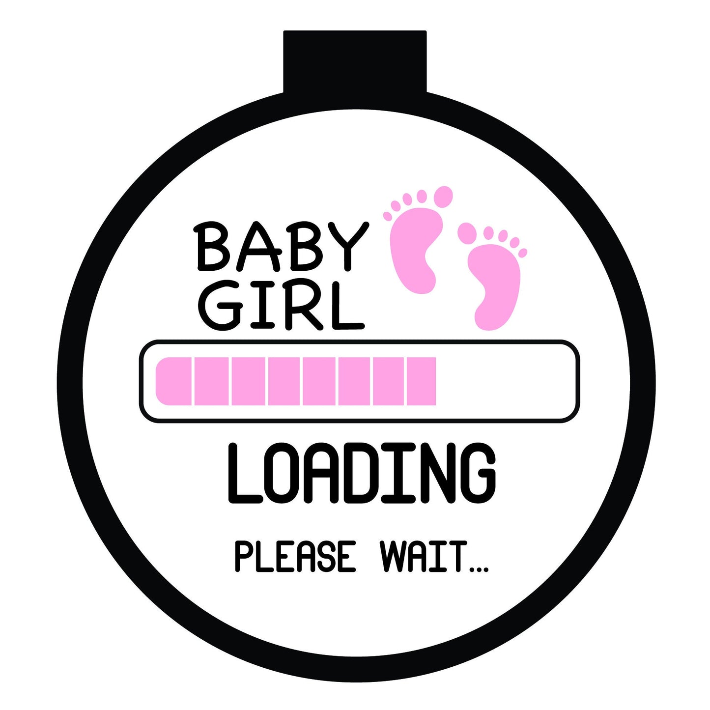 Baby Girl Loading Puck - A container that looks like a hockey Puck, Birthday Favor, Wedding  Favor, Custom Hockey Puck