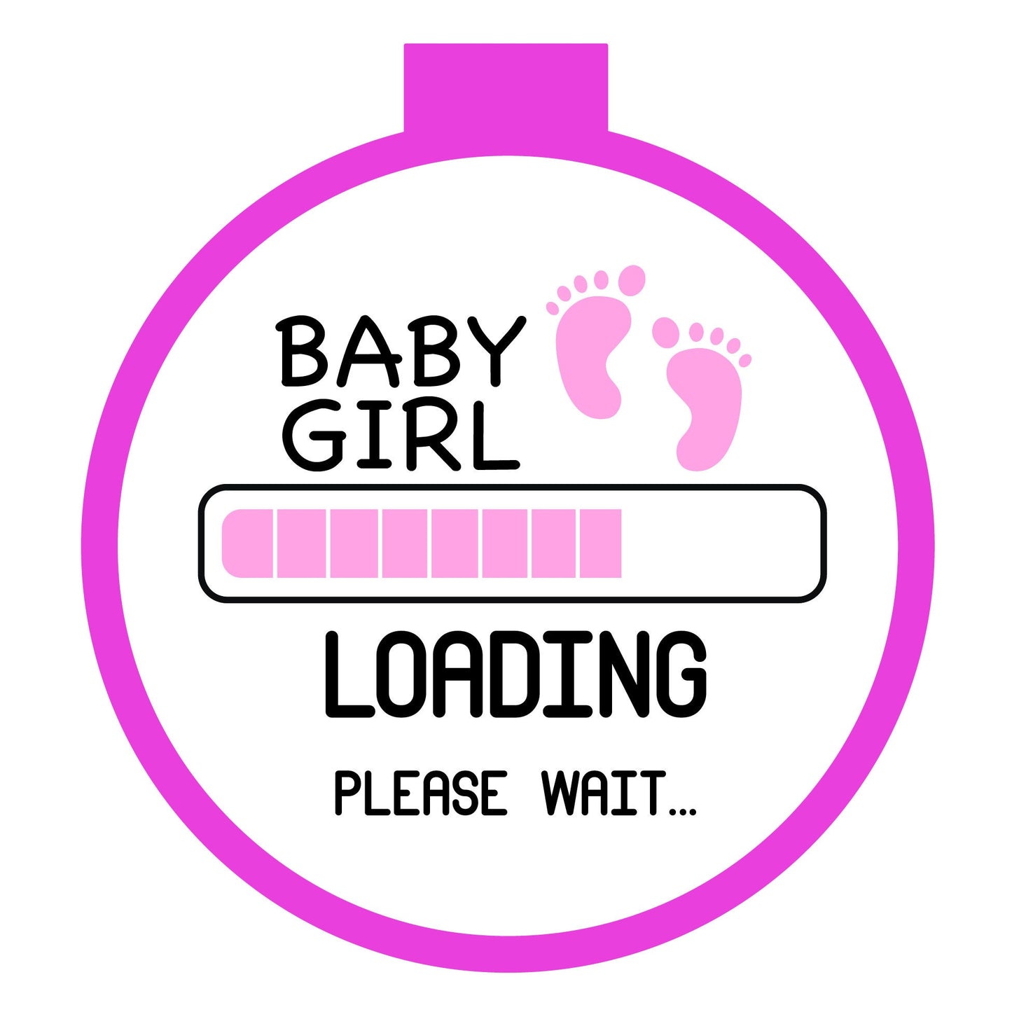 Baby Girl Loading Puck - A container that looks like a hockey Puck, Birthday Favor, Wedding  Favor, Custom Hockey Puck