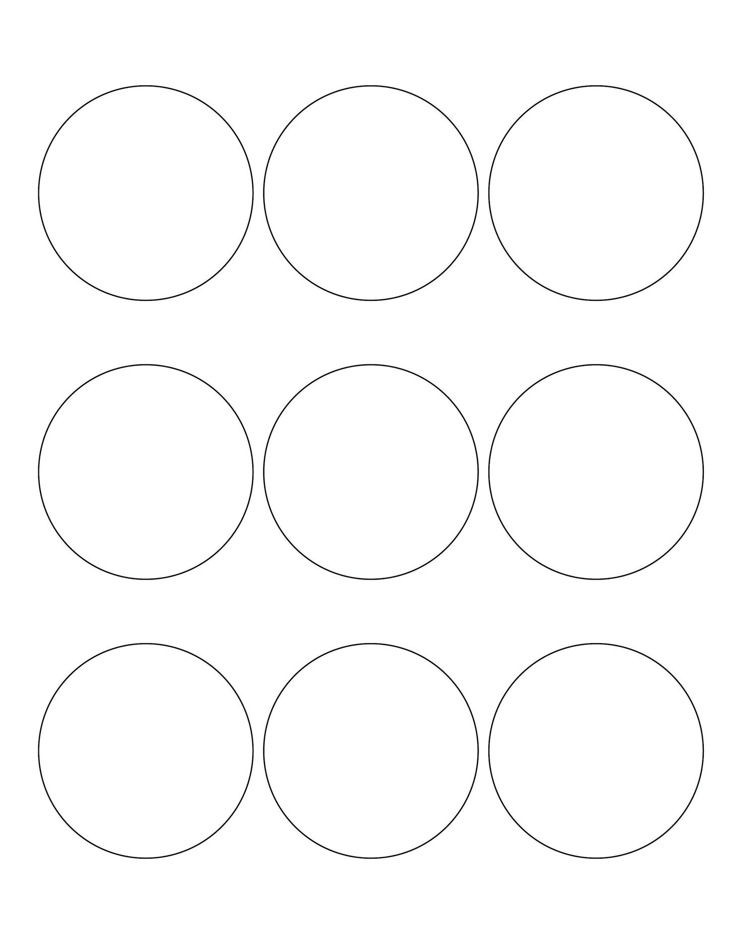 DIY 27 pack of Party Pucks - Blank - 3 color choices includes, 3 sheets of labels and 1 Test Print page